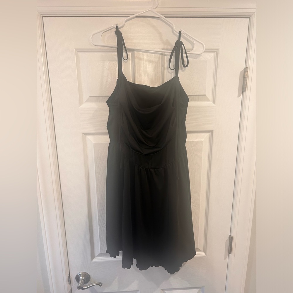 Cider brand 2x Black corset dress- stretchy material- comfortable mini